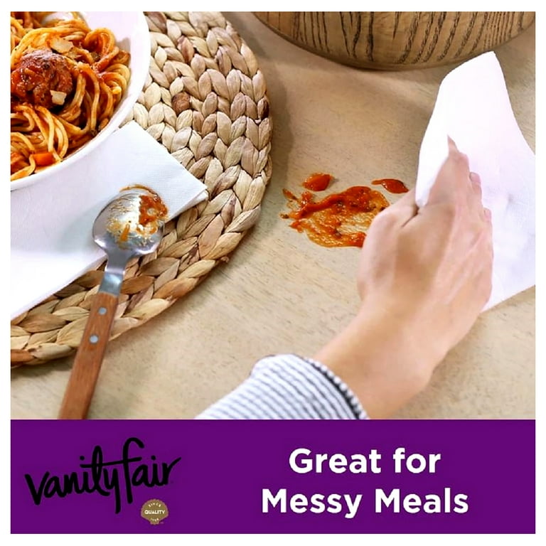 Vanity Fair 2-Ply Extra Absorbent Paper Dinner Napkins, Everyday