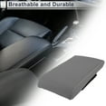 thumbnail image 2 of Unique Bargains Car Center Console Cover Center Console Cushion 12.6"x6.3"x1.97" Gray Nappa Leather Memory Foam, 2 of 7