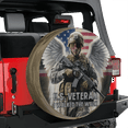 thumbnail image 3 of Lotusprinthandmade Patriotic Veteran America Flag Spare Tire Cover With Backup Camera Hole 6 Sizes (34 in.), 3 of 7