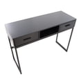 thumbnail image 4 of LumiSource Black Metal, Black Wood Franklin Console Table, 4 of 9