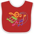 thumbnail image 3 of Inktastic Music Notes Musical Boys or Girls Baby Bib, 3 of 4