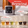 thumbnail image 3 of Gourmia Electric Kettle 1.7L with 6 Presets, Digital Display, and Tea Infuser, White, 3 of 12