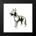 thumbnail image 2 of Vess, June Erica 20x20 Black Modern Framed Museum Art Print Titled - Canine Cameo VII, 2 of 5