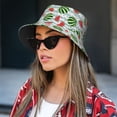 thumbnail image 3 of Watermelon Stripes Pattern Bucket Hat Foldable Fisherman Outdoor Summer Camping Travel Hiking Caps for Men Women, 3 of 7