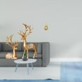 thumbnail image 2 of Escultura De Calabaza De Latón Con Forma De Reno Europeo, Artesanía Coleccionable Para Amantes De Los Ciervos, Adorno Feng Shui, Centro De Mesa De Escritorio Hecho A Mano, Decoración Para El, 2 of 8
