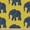 African Patterns, variant on Ambesonne Animals Fabric by the Yard Upholstery, Yellow Dotted Frogs Pattern, 5 Yards, Sea Blue Multicolor