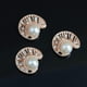 thumbnail image 4 of Fornituras de botón de perla de cristal con forma de concha de 10 piezas para joyas de bricolaje artesanías de oro Zulema Flatback Jewelry Findings, 4 of 8