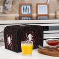 thumbnail image 6 of Honeii Spider On The Web Print 2 slice Toaster Cover, Two Slice Toaster Dust-proof Cover For Kitchen Small Appliance and Fingerprint Protection, 6 of 7