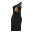 thumbnail image 3 of Vestido con hombros descubiertos para mujer, ropa de calle, vestido tipo jersey para fiesta de desplazamientos S, 3 of 7