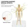 thumbnail image 3 of KAKOWELY 1 Set Action Figure Stand Clear Toy Doll Holder Figurine Model Display Rack,3.94X"X3.74"X2.95", 3 of 5