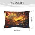 thumbnail image 2 of Pillow Covers, Autumn glowing dragonfly Pillow Cases Standard Size with Envelope Closure (20x26 inches) ,Comfy Bedding Pillowcase for Hair and Skin - Soft Breathable Pillow Protectors, 2 of 6