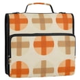 thumbnail image 5 of FORMRS Zipper Binder with Shoulder Strap 2-inch Ring 500 Sheet Capacity File Bag, Beige Geometric Pattern, 5 of 5
