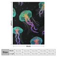 thumbnail image 4 of Orinice Jellyfish Theme Warm Lightweight Blanket Soft Fleece Throw Blanket for All Seasons - Flannel Material Blanket for Bed, Couch, Sofa - Multiple Sizes Available 40x50in, 4 of 6