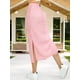 thumbnail image 4 of Falda Casual Midi Lápiz para Mujer Color Rosa con Abertura Lateral Unitalla MALABIS, 4 of 5