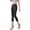 Black, variant on Women's Stretch Capri Yoga Pants - V Shape Lifting, High Waisted Leggings, Four-Way Stretch, XS-XL