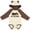 Natural & Brown w Ears, variant on Inktastic Napping Dis Tew Much Rottweiler Boys or Girls Long Sleeve Baby Bodysuit