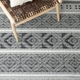 thumbnail image 6 of SAFAVIEH Classic Vintage Eric Geometric Polyester Area Rug, Black, 6' x 9', 6 of 8