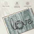 thumbnail image 6 of Elephant Stock Wooden Love Typography Wall Art - Horizontal Canvas Wall Art - Living Room Wall Decor - Inspirational And Typography Canvas - Blue And Gray Decor - 12" x 8", 6 of 8