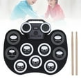 thumbnail image 4 of Electric Drum Pad Set, Portable Responsive Roll Up Drum Pad  for Beginners, 4 of 7