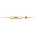 thumbnail image 3 of Bracelet Barre Gravable avec Pierre de Naissance, 3 of 7