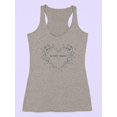thumbnail image 3 of Butterfly Paradise Garland Racerback Tank Women -Image by Shutterstock, Female XX-Large, 3 of 4