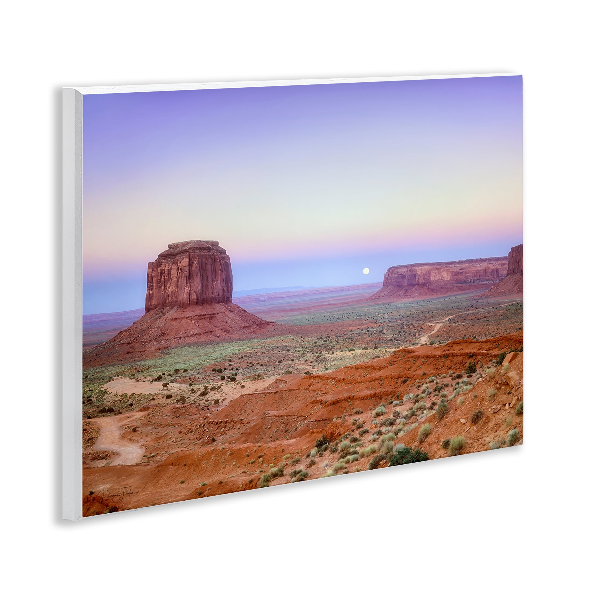 Stupell Industries Moonrise Over Monument Valley Wall Plaque Art, design by Dennis Frates