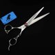 thumbnail image 2 of Tijeras de barbero profesionales de 6,5 pulgadas con filo de navaja, fabricadas en acero inoxidable cromado vanadio., 2 of 5