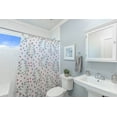 thumbnail image 4 of Simply Daisy 70" W x 73" L Tree Outlines Polyester Shower Curtain, Christmas Pink [1 Ct], 4 of 5