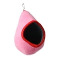 thumbnail image 1 of Cama para hámster, suave y acogedora, ideal para el invierno, nido para dormir para hámster, animales pequeños. Rosa, 1 of 9