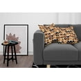 thumbnail image 3 of Ambesonne Watercolor Throw Pillow Cover 2 Pack, Tribal Chevron Lines, 20", Brown Caramel Pale Brown, 3 of 7