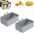 thumbnail image 2 of Silicone Pot for Ninjas Dual Air Fryer Reusable Silicone Air Fryer Liner Easy Cleaning Food Safe Air Fryer Accessories Air Fryer Rack Accessories for Air Fryer Oven Microwave, 2 of 3