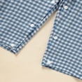 thumbnail image 6 of ZEHJUHAN Newborn Baby Girls Boys Outfit Bunny Sleeveless Plaid Romper with Hat My First Easter Clothes Blue，3-6M, 6 of 7