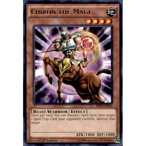 YuGiOh Battle Pack 3 Monster League Shatterfoil Rare Chiron the Mage BP03-EN015 (Shatterfoil)