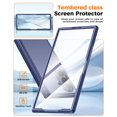 thumbnail image 2 of Vizvera for Samsung Galaxy Z Fold 7 Case with Hinge Protection,Screen Protector,Ultra-Thin Skin Feel Translucent Frosted,Wireless Charging,Shockproof Cover-Blue, 2 of 8