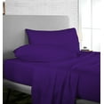thumbnail image 2 of Full XL Size 600 Thread Count Luxury Extrasoft 100% Egyptian Cotton 4 Piece Sheets Set in Hotel QualityPurple Solid, 2 of 5