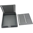 thumbnail image 1 of Sticky Note Dispenser, Note Pad Holder Note Template Organizer for Classroom, Home, Office, Grey 2pcs, 1 of 5
