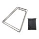 thumbnail image 1 of Soporte de refrigeración plegable Portaequipajes Soporte plegable para caja de hielo Soporte para caja de hielo para refrigerador Plata, 1 of 8