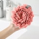 thumbnail image 4 of Esponja de esponja de esponja de buca de baño bicolor 80g gran de espuma para ducha | Red de baño de baño de malla exfoliante suave, cuerda de cinturón resistente y resistente de malla exfoliante, 4 of 6