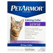 Angle View: PetArmor Calming Cat Collar, Lavender Chamomile Fragrance