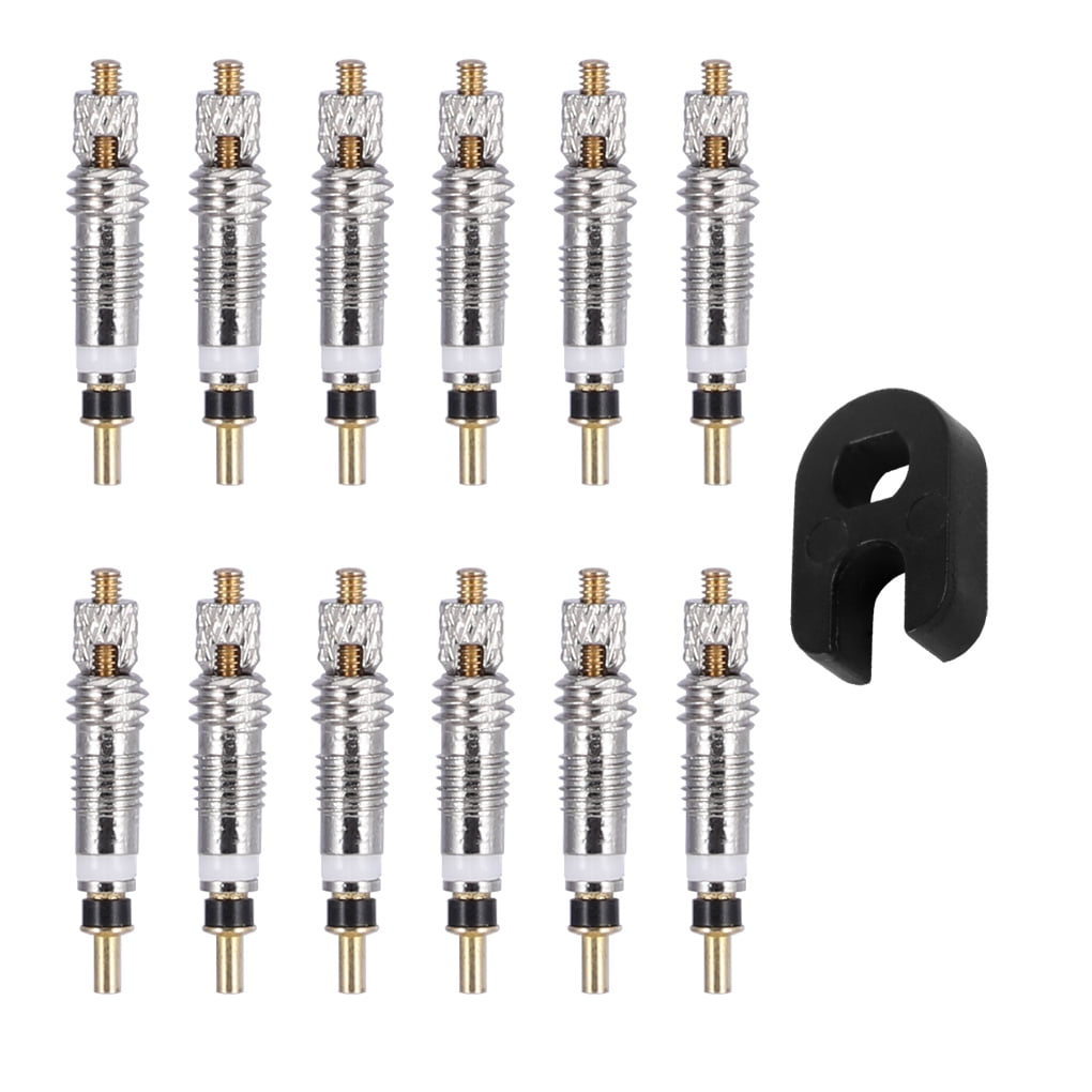 Bike Tire Valve Core Set Bicycle Tyre Air Valve Core Repair Tool Kit Replacement for Presta, 15pcs