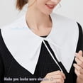 thumbnail image 4 of CAILDANL Fake Collar Detachable Blouse False Collar Half Shirts Collar Little Shawl Top Elegant for Women Girls, 4 of 7