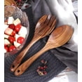 thumbnail image 4 of Juego de 2 Piezas de Ensalada de Madera, Cuchara y Tenedor de Servir de Acacia para Cocina, Parrilla y Picnic, 4 of 4