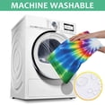 thumbnail image 5 of Rainbow Tie Dye Radial Pattern Rectangle Tablecloth 60"x84",Waterproof Polyester Rectangle Table Cloth, Wipeable Spillproof Polyester Tablecloth for Dining, Camping, Indoor and Outdoor, 5 of 5