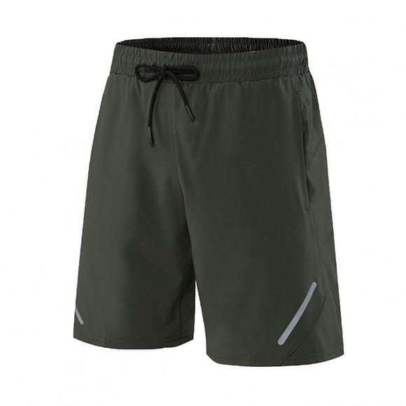 Shorts Athlétiques à Cordon pour Hommes, Basketball, Plein Air, Randonnée, Shorts Décontractés à Rayures, Shorts Confortables, Grand, Vert Armée
