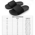 thumbnail image 2 of GZHJMY Stylish Slides for Women Men, Black Glitter Abstract Background Soft Flexible Slip-on Sandals Slippers, 2 of 7