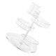 thumbnail image 1 of Transparent PC Makeup Organizer with Different Size Compartments for Use 7.87 x 7.87 x 7.48 inches, 1 of 3