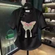 thumbnail image 4 of Camiseta de manga corta con bordado de mariposa de estilo chino para mujer, nueva capa interior de verano, diseño de nicho de sensibilidad, 4 of 4