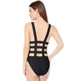 thumbnail image 3 of Rachel Roy Maillot de Bain une Pièce Col en V Dos Croisé Noir, TG, 3 of 4