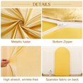 thumbnail image 5 of 6FT/6.6FT/7.2FT  Wedding Arch Stand Round Top and Half Moon, Backdrop Stand Arch Gold Colorful Elastic Shiny, Decorative Arches for Party, Wedding, Baby Shower, Banquet, 5 of 8
