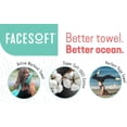 thumbnail image 2 of FACESOFT Toalla Activa Ecológica, Toalla Facial, Blanco, 1 Pieza, 2 of 5